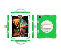 Funda para iPad Pro11 2018/2020/2021 de generación con Protector de Pantalla, Soporte para lápiz, Correa de Mano giratoria 360, Funda Duradera (Verde)