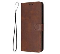 Funda para iPhone 11, funda magnética de cuero de primera calidad con ranuras para tarjetas y correa de muñeca, funda de protección a prueba de golpes para iPhone 11, marrón
