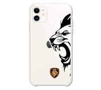 Funda para iPhone 11 Oficial de Kings League Ultimate Móstoles León en Silicona Transparente [Flexible, Semidura y Ultra-Resistente] [Protección contra Caídas]