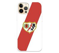 Funda para iPhone 12-12 Pro del Rayo Vallecano Escudo para Proteger tu móvil. Carcasa para iPhone de Silicona Flexible con Licencia Oficial de Licencia Oficial Rayo Vallecano