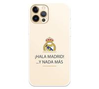 Funda para iPhone 12 - iPhone 12 Pro del Real Madrid ¡HALA Madrid! tansparente para Proteger tu móvil. Capa de Silicona Flexible con Licencia Oficial Real Madrid
