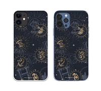 Funda para iPhone 12 - iPhone 12 Pro Oficial de Harry Potter Insignias Constelaciones para Proteger tu móvil. Carcasa para Apple de Silicona Flexible con Licencia Oficial de Harry Potter.