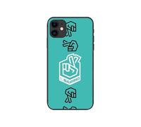 Funda para iPhone 12 - iPhone 12 Pro Oficial de Kings League El Barrio Logo en Silicona Transparente [Flexible, Semidura y Ultra-Resistente] [Protección contra Caídas]