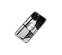 Funda para iPhone 12 Pro con soporte de anillo plateado