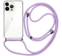 Funda para iPhone 13 Pro con cable violeta - COOL