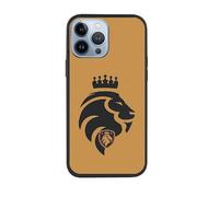 Funda para iPhone 13 Pro MAX Oficial de Kings League Ultimate Móstoles en Silicona Líquida Negra [Flexible, Semidura y Ultra-Resistente] [Protección contra Caídas]