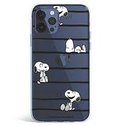 Funda para iPhone 13 Pro MAX Oficial de Peanuts Snoopy Rayas - Snoopy