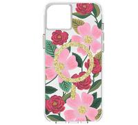 Funda para iPhone 14 Plus con diseño floral de rosal antimicrobiana