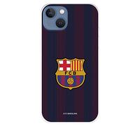 Funda para iPhone 14 Plus del FC Barcelona Rayas Blaugrana para Proteger tu móvil. Carcasa para iPhone de Silicona Flexible con Licencia Oficial de Licencia Oficial FC Barcelona