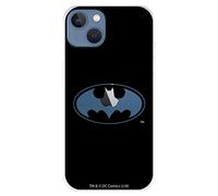 Funda para iPhone 14 Plus Oficial de DC Comics, Batman Logo Transparente para Proteger tu móvil. Carcasa para iPhone de Silicona Flexible con Licencia Oficial de DC Comics
