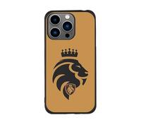 Funda para iPhone 14 Pro MAX Oficial de Kings League Ultimate Móstoles en Silicona Líquida Negra [Flexible, Semidura y Ultra-Resistente] [Protección contra Caídas]