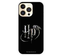 Funda para iPhone 14 Pro Oficial de Harry Potter, HP Iniciales para Proteger tu móvil. Carcasa para iPhone de Silicona Flexible con Licencia Oficial de Harry Potter