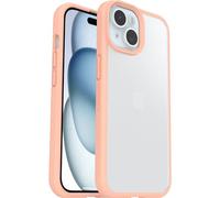 OtterBox Funda para iPhone 15 React Series,Resistente a Golpes y caídas,Ultra-Fina, Protectora,Testada con los estándares Militares anticaídas, Transparente/Peach