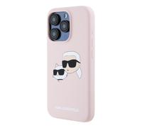 Funda para iPhone 15 Pro de silicona líquida, diseño de Karl y Choupette