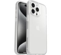 Funda para iPhone 15 Pro MAX OtterBox React Series,Resistente a Golpes y caídas,Ultra-Fina, Protectora,Testada con los estándares Militares anticaídas, Transparente