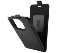 Funda para iPhone 15 Pro Solapa Vertical con Tarjetero Negro