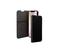 Funda para iPhone 16 - BigBen - Folio Negro - Función Soporte - Porta tarjetas - Microfibra