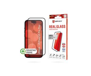 Funda para iPhone 16 Pro - DISPLEX - Cristal integral - Negro - Protección máxima - Rígido