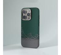Funda para iPhone 16 Pro Max compatible con MagSafe: delgada, ligera, con sensación de no llevar funda, tejida con fibra de aramida 1500D.