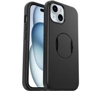 Funda para iPhone 16e, 15, 14, 13 OtterBox OtterGrip Symmetry para MagSafe, A Prueba caídas,Funda Protectora,Agarre Incorporado,Cumple 3X el estándar Militar, Negro