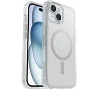 Funda para iPhone 16e, 15, 14, 13 OtterBox Symmetry Clear MagSafe, Resistente a Golpes y caídas,Funda Protectora Fina, Testada 3X con los estándares Militares anticaídas, Transparente