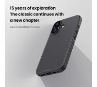 Nillkin para iPhone 17 AIR 2025 Super Frosted Shield Pro funda protectora para teléfono funda protectora de plástico duro Cleart black