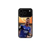 Funda para iPhone 17 Pro Max Vini JR Wallpaper Real Madrid Azul y amarillo Maniacase