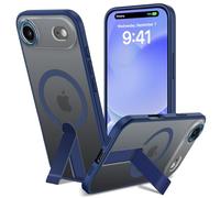 Funda para iPhone Air con Soporte Compatible MagSafe, Magnética Carcasa iPhone iPhone Air Soporte Protección Militar Fina Antigolpes Case Translúcida Mate Trasera, Azul