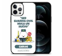Funda para iPhone Personalizada Humor - Borde de Goma Anti Golpe Ultraresistente - Regalo Original con Frases De Humor - Varios Modelos (iPhone 16, 15...)(Ser Guardia Civil, iPhone 16)