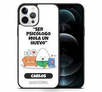 Funda para iPhone Personalizada Humor - Borde de Goma Anti Golpe Ultraresistente - Regalo Original con Frases De Humor - Varios Modelos (iPhone 16, 15...)(Ser Psicólogo, iPhone 12)