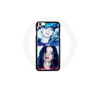 Funda para iPhone SE Blackpink Grupo K-pop Chicas Lisa y Jisoo Lovesick girls póster el álbum