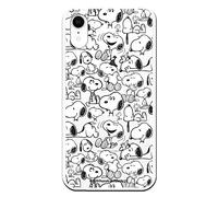 Funda para iPhone XR Oficial de Snoopy Snoopy Siluetas para Proteger tu móvil. Carcasa para Apple de Silicona Flexible con Licencia Oficial de Peanuts.