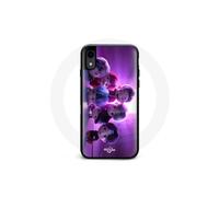 Funda para iPhone XS Max BTS TinyTAN Animación Cartel RM Jin Suga J-Hope Jimin V y Jungkook Mic Drop