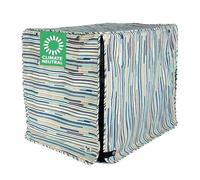 Funda para jaula de perro de 107 cm, la funda extragrande mide 107 x 71 x 79 cm, dos puertas enrollables, hecha de 100 % algodón lavable a máquina que es duradero, transpirable y preencogida, estilo I