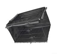 Funda para jaula de perro, tela Oxford 420D, impermeable, resistente, para entrenamiento de cachorros, reduce los ladridos, color negro, 110 x 73 x 76 cm