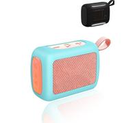 Funda para JBL GO 5 Altavoz Bluetooth Portátil, yystao Funda de Silicona Compatible con JBL GO5, Resistente a Golpes, A Prueba de Polvo, Resistente, Azul Azur