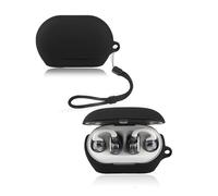 Funda para JBL SOUNDGEAR Clips Auriculares yystao Funda de Silicona Suave Compatible con JBL SOUNDGEAR Clips, con Cordón, Resistente al Polvo, Resistente a Golpes y Duradero, Negro