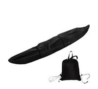 Funda para kayak para almacenamiento al aire libre, protector impermeable para tabla de remo, 400 x 76 x 40 cm, resistente a los rayos UV, ajuste seguro contra el viento pesado, tela para todas las