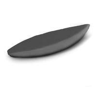 Funda para kayak para almacenamiento y viajes, protector de canoa de tela Oxford resistente con cierre ajustable de rollo y clip, resistente a los rayos UV para exteriores contra la lluvia (350 mgris)
