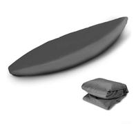 Funda para kayak, tela Oxford 210D, impermeable, resistente al sol, sostenible, para exteriores, cubierta de almacenamiento marina, cubiertas impermeables para kayak/barco de pesca/canoa (5,1-5,5 m