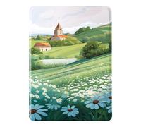 Funda para Kindle 2024 11ma Generación 6.0" Flip Carcasa PU Cuero Silicone Blanda Estuche Magnética Auto Despertar o Dormir Anti Caida Caso Refrescar Acuarela Flor Patrón Kindle 11 2024 (7)