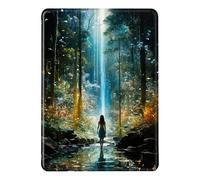 Funda para Kindle 2024 11ma Generación 6.0" Flip Carcasa PU Cuero Silicone TPU Estuche Magnética Auto Despertar o Dormir Anti Caida Caso Flor Puesta del Sol Delicado Patrón 2024 Kindle 11 (8)