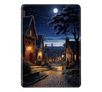 Funda para Kindle 2024/2022 11ª Gen 6,0" - Patrón Camino del Pueblo Paisaje Estuche Protector Auto Wake/Sleep con Antigolpes y Antiarañazos, PU + TPU Flip Carcasa 2024/2022 Kindle (8)