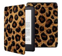 Funda para Kindle Oasis (Novena Y Décima Generación, Lanzamiento 2017/2019) Funda De Piel Sintética para Kindle Oasis-Moda Leopardo