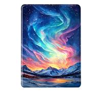 Funda para Kindle Paperwhite 2024 12ª Gen 7,0" - Patrón Flor Auroras de Colores Estuche Protector Auto Wake/Sleep con Antigolpes y Antiarañazos, PU + TPU Flip Carcasa Kindle Colorsoft (1)