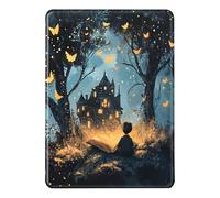 Funda para Kindle Paperwhite 2024 12ª Gen 7,0" - Patrón Noche Libro Castillo Abstractas Estuche Protector Auto Wake/Sleep con Antigolpes y Antiarañazos, PU + TPU Flip Carcasa Kindle Colorsoft (1)