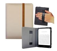 Funda para Kindle Paperwhite 7" - Compatible con Kindle Paperwhite 2024-2025, Funda para Libro electrónico de Varios Estampados - ebook, con sujeta Mano, Suave y Ligera. (Beige)
