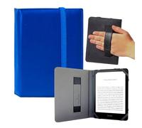 Funda para Kindle Paperwhite 7" - Compatible con Kindle Paperwhite 2024-2025, Funda para Libro electrónico de Varios Estampados - ebook, con sujeta Mano, Suave y Ligera. (Azul)
