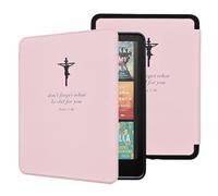 Funda para Kindle Paperwhite de 12ª generación, 2024 y Kindle Colorsoft Signature Edition, funda ligera de piel sintética con correa de mano de encendido y apagado automático, Biblia Juan 3:16