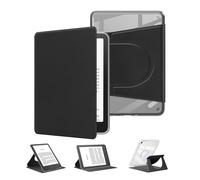 Funda para Kindle Paperwhite de 12ª generación 2025/2024 de 7 pulgadas, funda giratoria de 360 grados para Kindle Colorsoft Signature Edition 2024 Desmontable Magnético Soporte ajustable Transparente